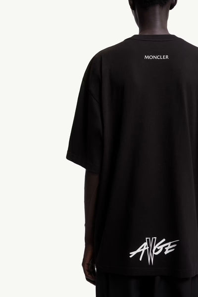 MONCLER GENIUS - T-shirt en coton Moncler noir x A$AP Rocky