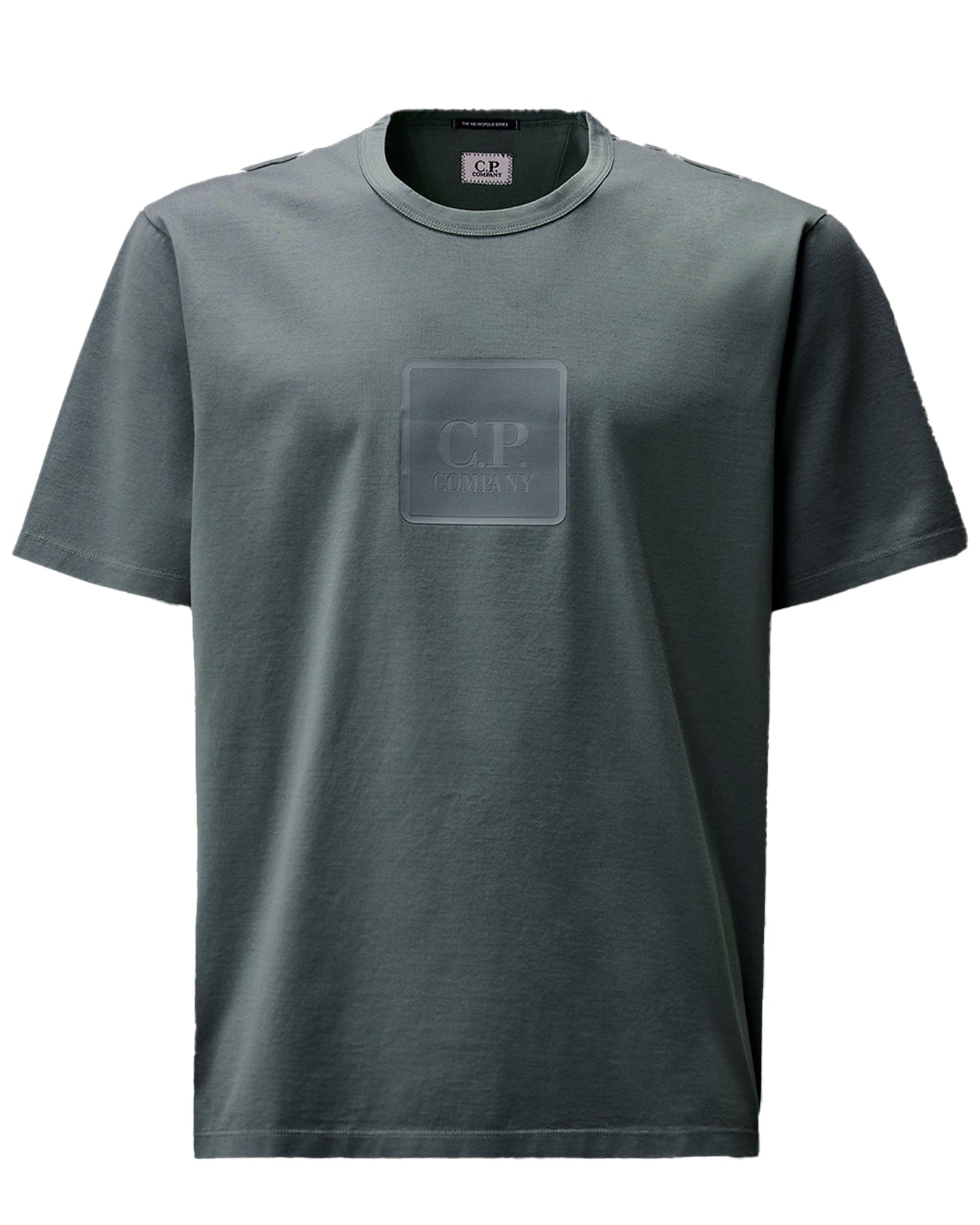 C.P COMPANY METROPOLIS - Tee-shirt rubber logo bleu