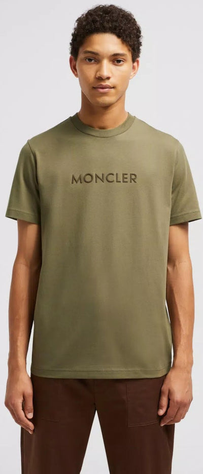 MONCLER - T-SHIRT À LOGO CAOUTCHOUTÉ