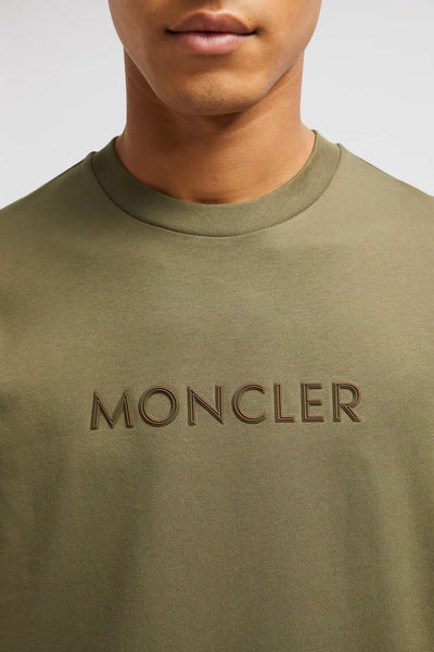 MONCLER - T-SHIRT À LOGO CAOUTCHOUTÉ