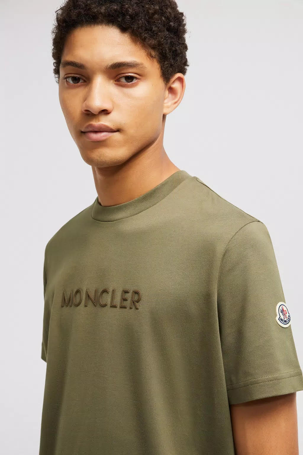 MONCLER - T-SHIRT À LOGO CAOUTCHOUTÉ