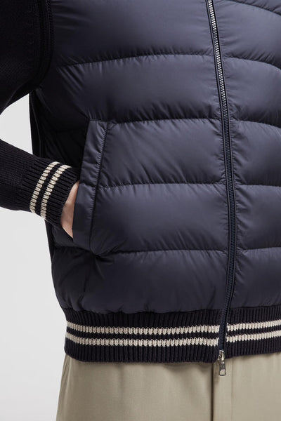 MONCLER - Cardigan en coton matelassé