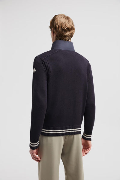 MONCLER - Cardigan en coton matelassé