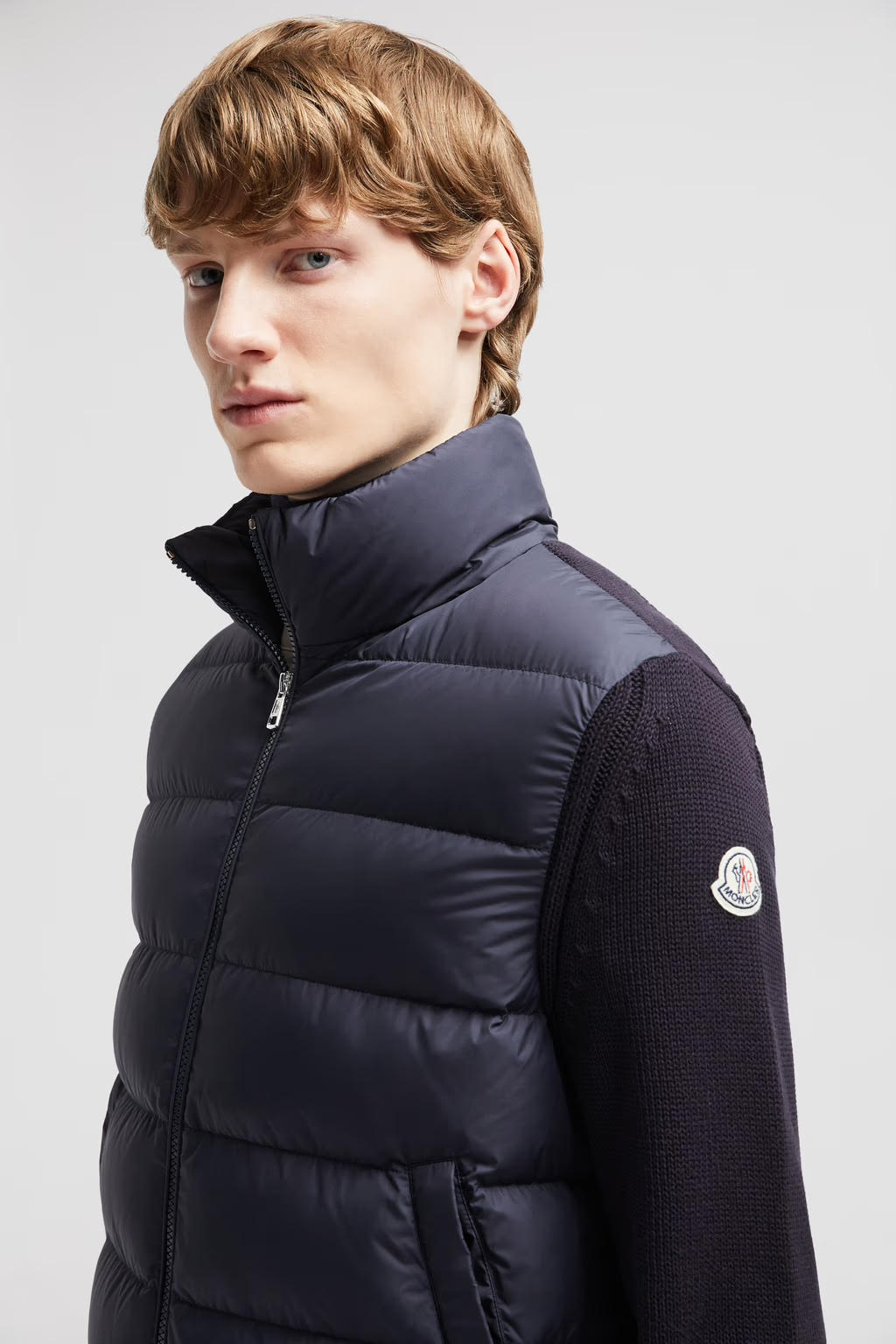 MONCLER - Cardigan en coton matelassé