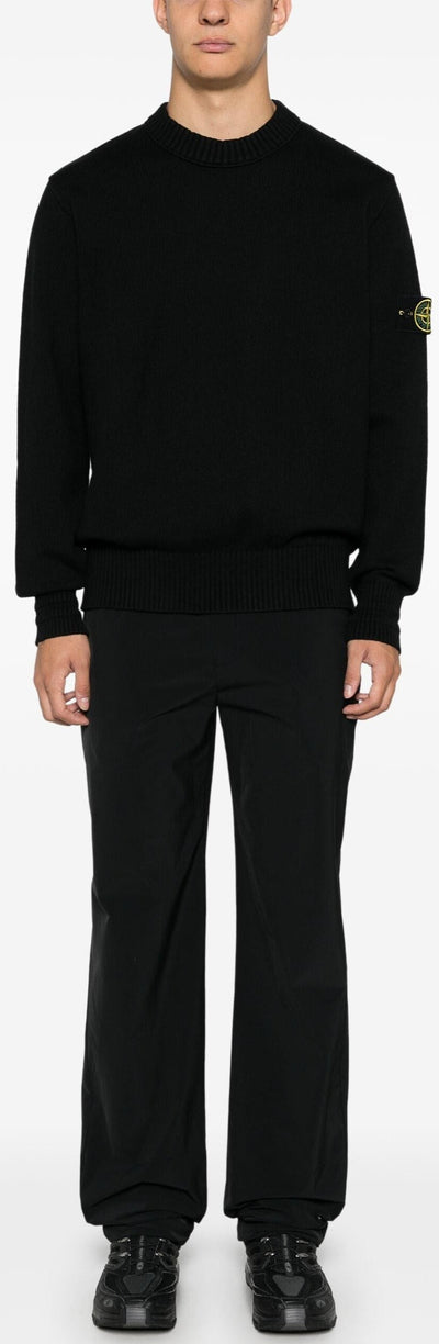 STONE ISLAND - Pull col montant Noir