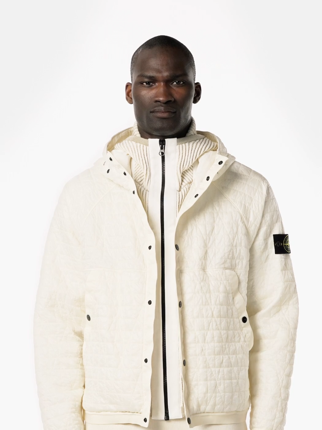 STONE ISLAND - Blouson rembourré à capuche