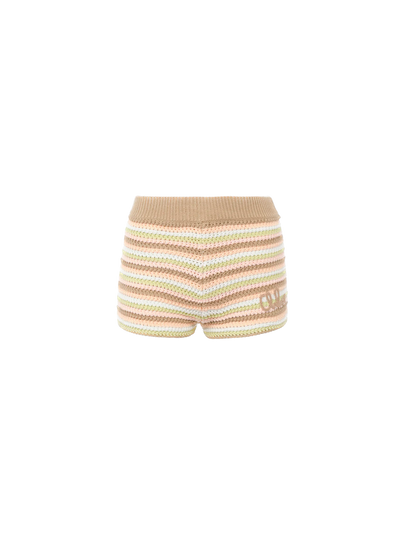 CHLOÉ - Mini short taille haute en croche