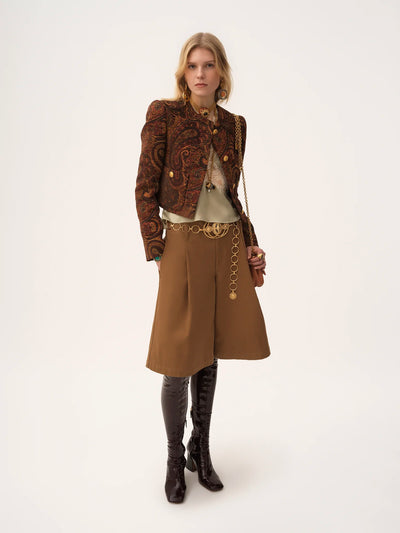CHLOÉ - Veste droite sans col en jacquard