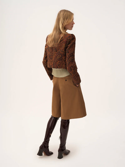 CHLOÉ - Veste droite sans col en jacquard
