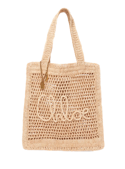 CHLOÉ - Sac Cabas Summer Banana en raphia