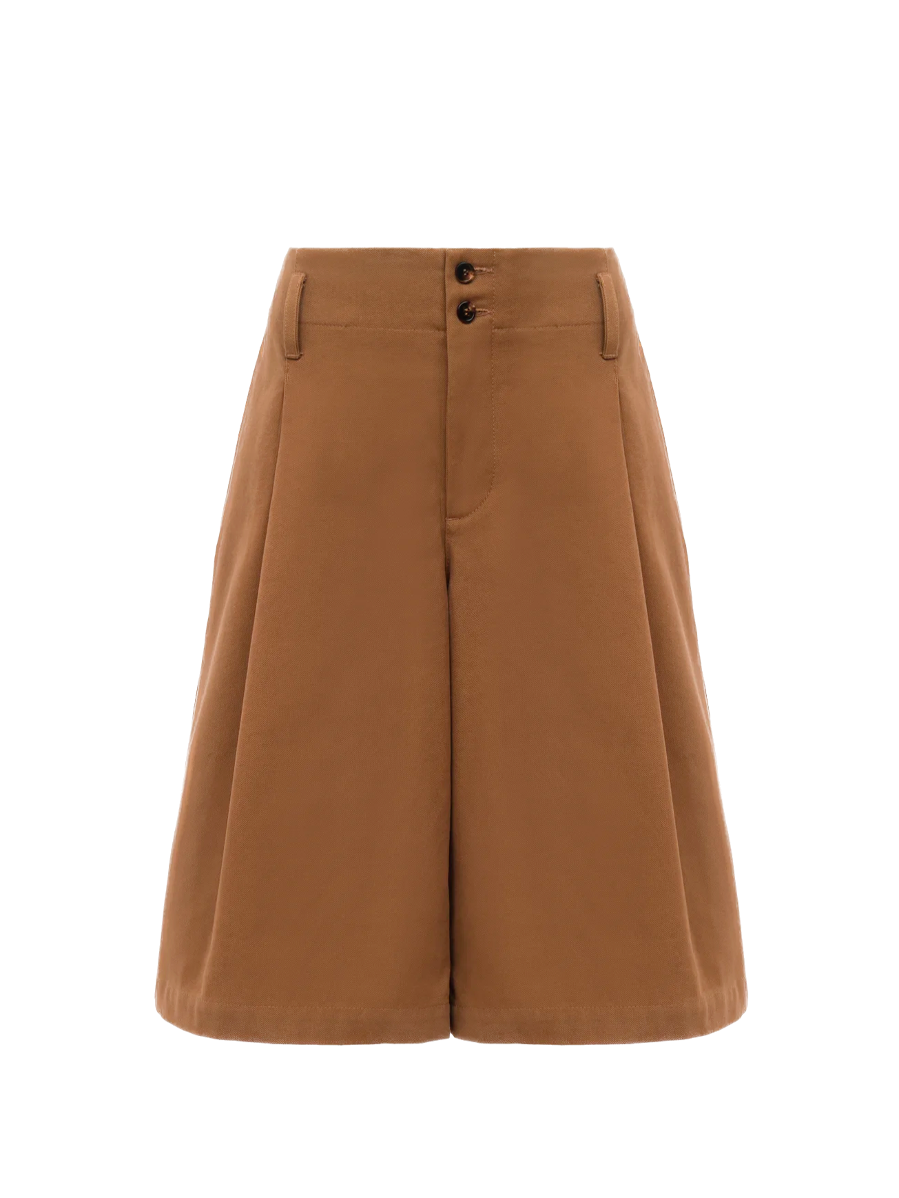 CHLOÉ - Bermuda taille haute marron