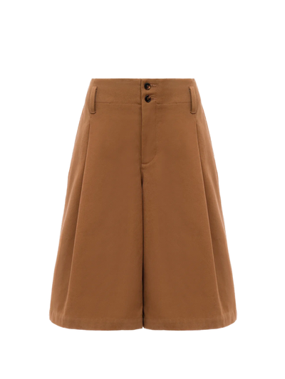 CHLOÉ - Bermuda taille haute marron
