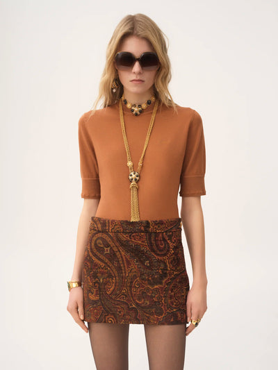 CHLOÉ - Pull manches courtes en maille