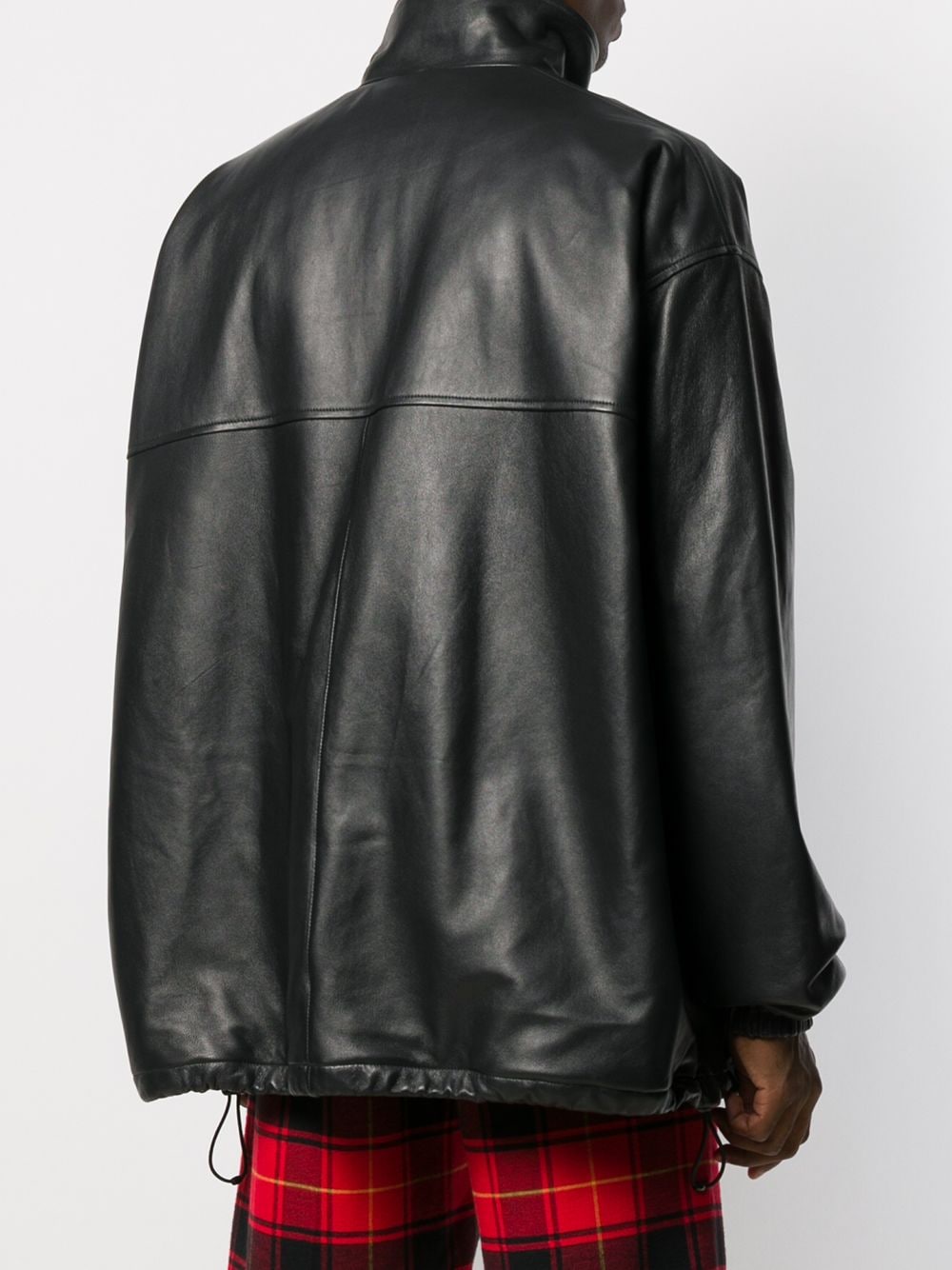 BALENCIAGA - Veste oversize en cuir d'agneau