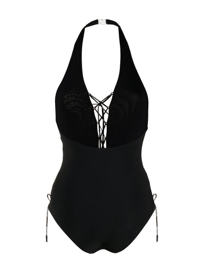 OFF-WHITE - FRONT TIE SWIMSUIT BLACK NO COLOR