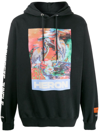 HERON PRESTON - Sweat à capuche à logo imprimé