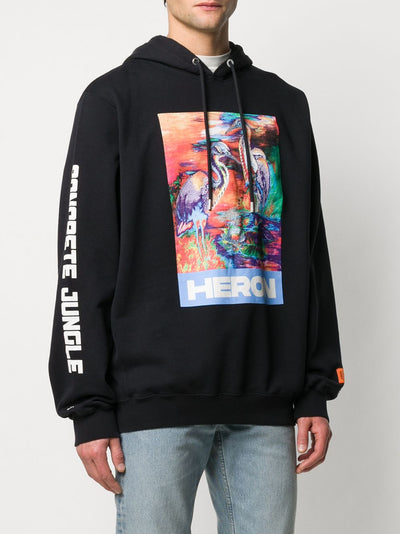 HERON PRESTON - Sweat à capuche à logo imprimé