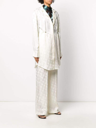 first-femme-aix-off-white-robe-chemise-blanche-pois