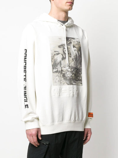 HERON PRESTON - Sweat à capuche Heron à logo imprimé