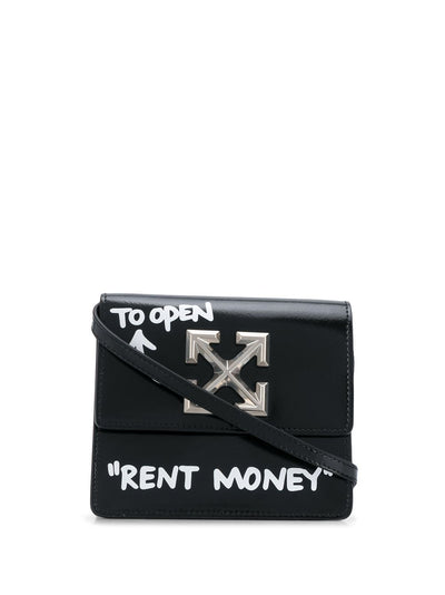 OFF-WHITE - Sac à bandoulière Turn To Open Jitney 0.7 à plaque logo