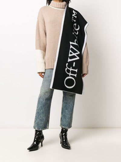 OFF-WHITE - Echarpe bicolore à logo