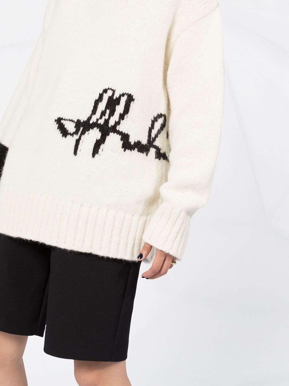 OFF-WHITE - Pull en maille intarsia