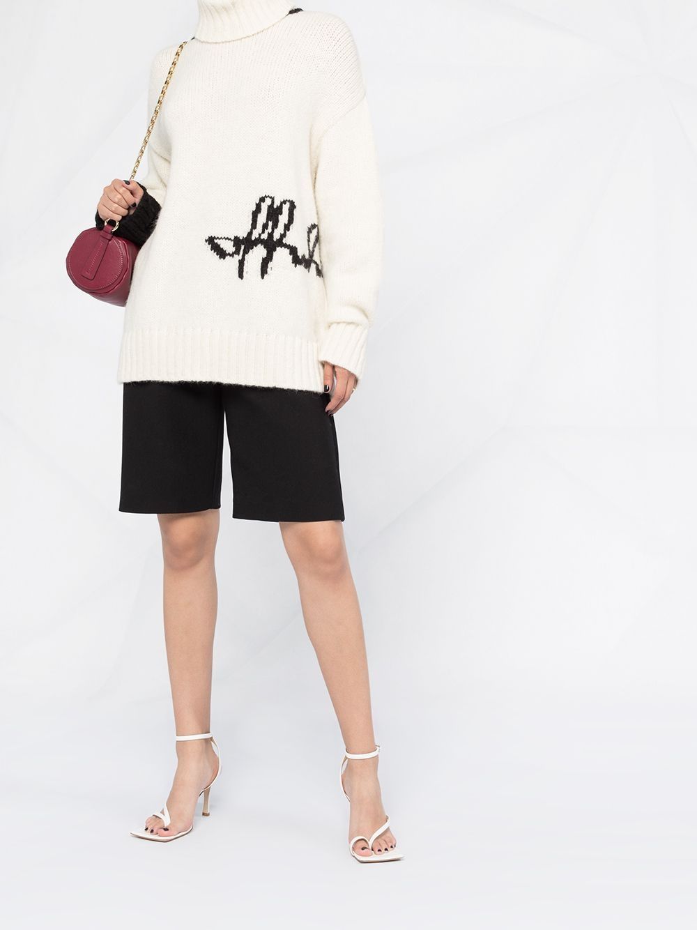 OFF-WHITE - Pull en maille intarsia
