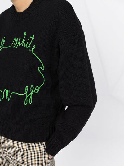 OFF-WHITE - Pull à détails contrastants