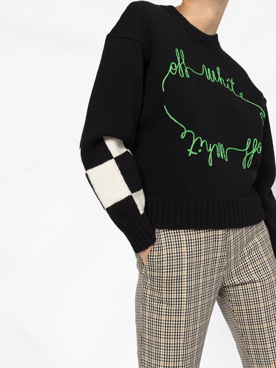 OFF-WHITE - Pull à détails contrastants