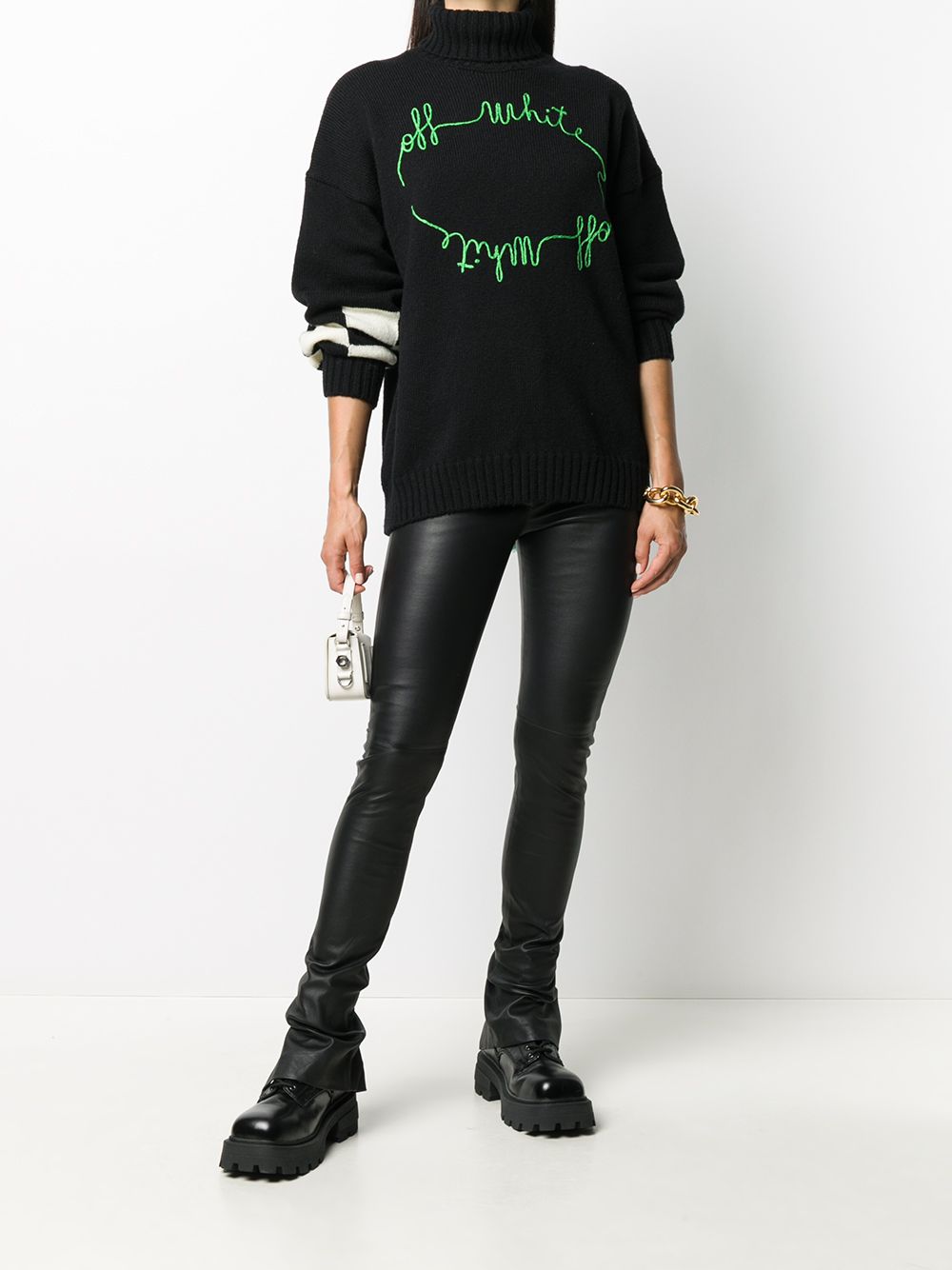OFF-WHITE - Pull à logo brodé