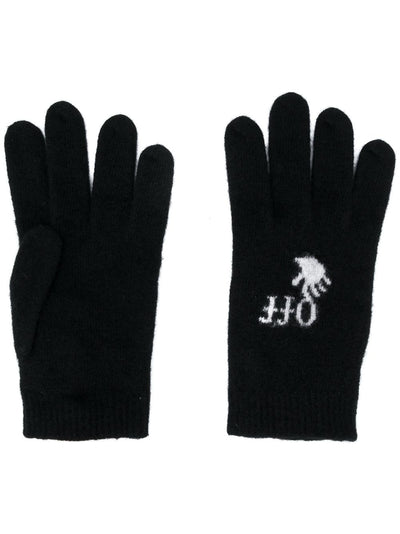OFF-WHITE - Gants en maille intarsia