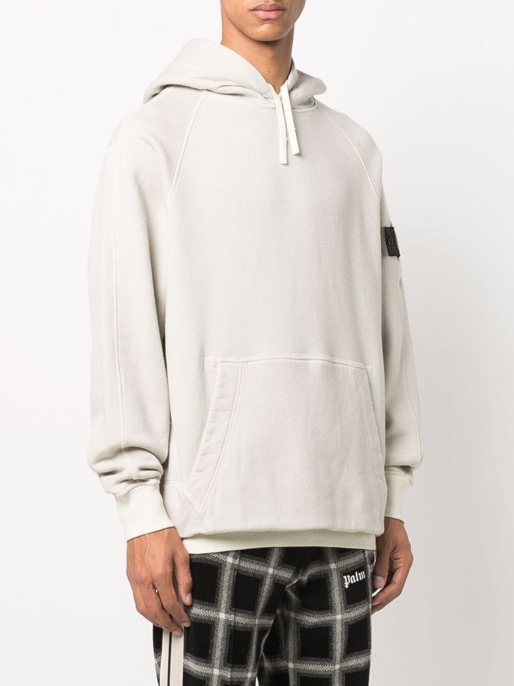 Stone Island Shadow Project - Logo-patch long-sleeved hoodie