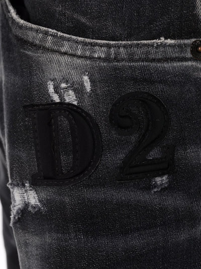 DSQUARED2 - Jean skinny à effet délavé