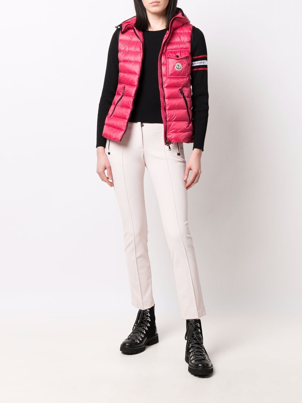 MONCLER - Gilet Glyco à design matelassé