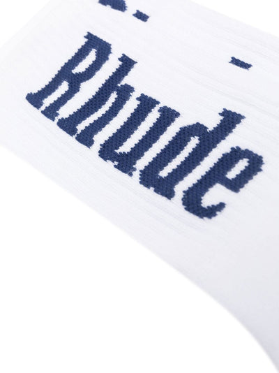 RHUDE - Chaussettes à logo en intarsia