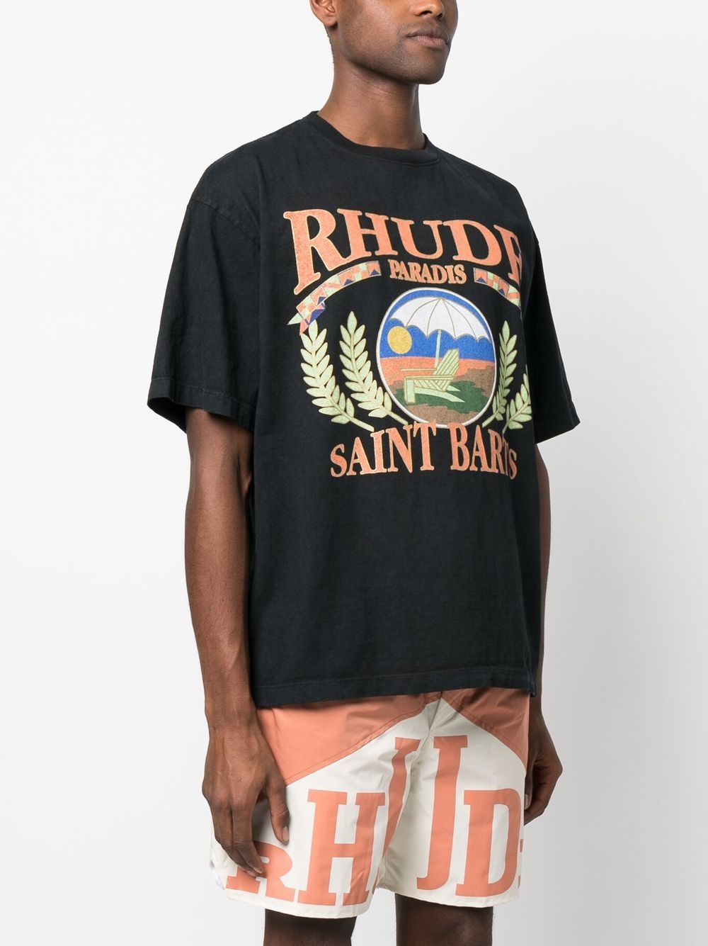 RHUDE - T-shirt en coton beach chair