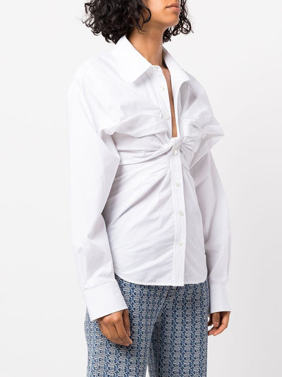 ALEXANDER WANG - Chemise froncée à détail noué