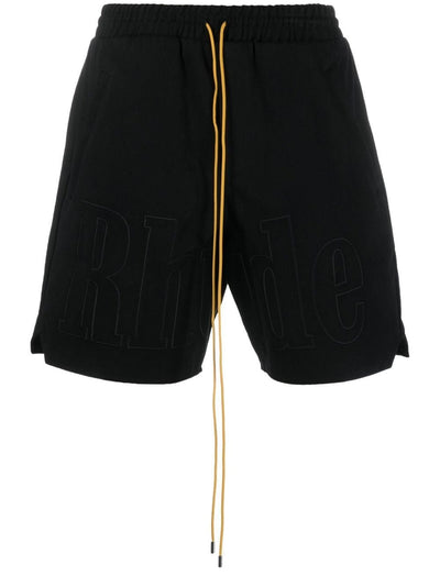RHUDE Short Embroidered Twill