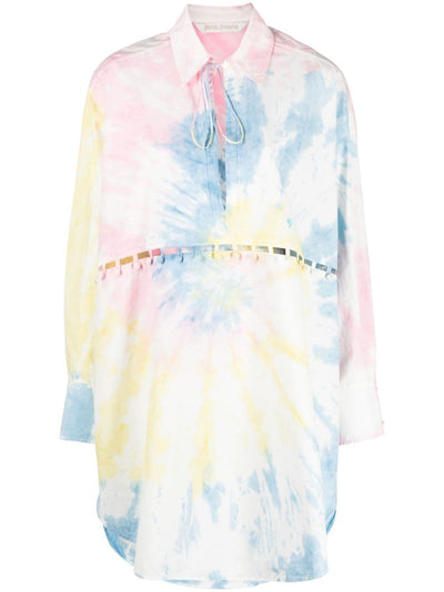 PALM ANGELS - TIE DYE BUTTONS DETAIL SHIRT MULTICOLOR