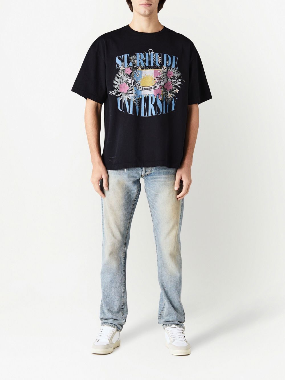 RHUDE - T-shirt en coton university