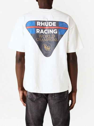 RHUDE - T-shirt en coton race patch