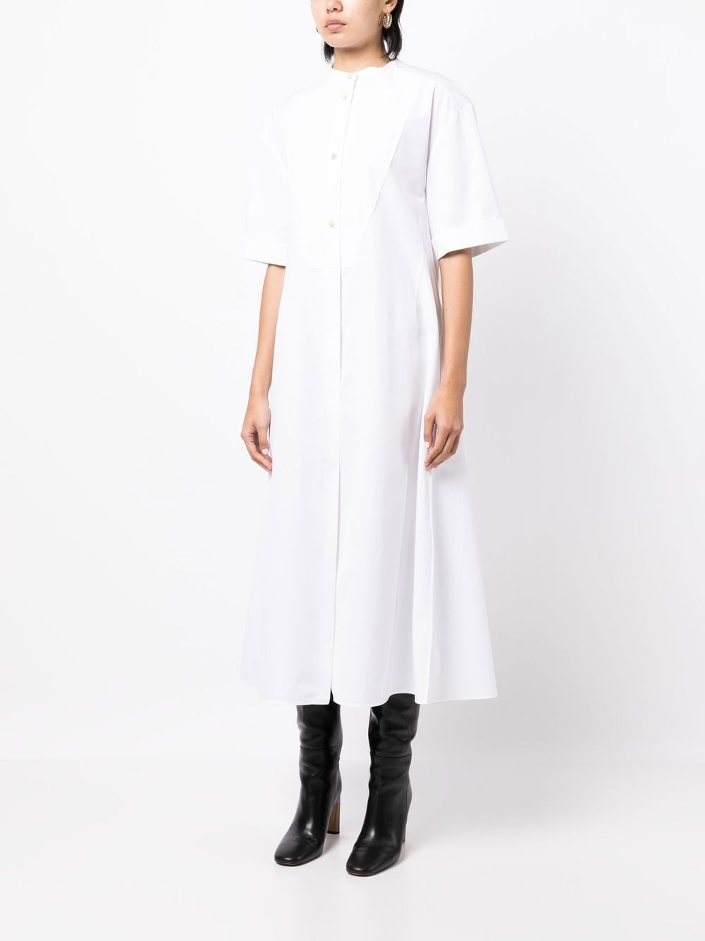 JIL SANDER - Robe-chemise en coton
