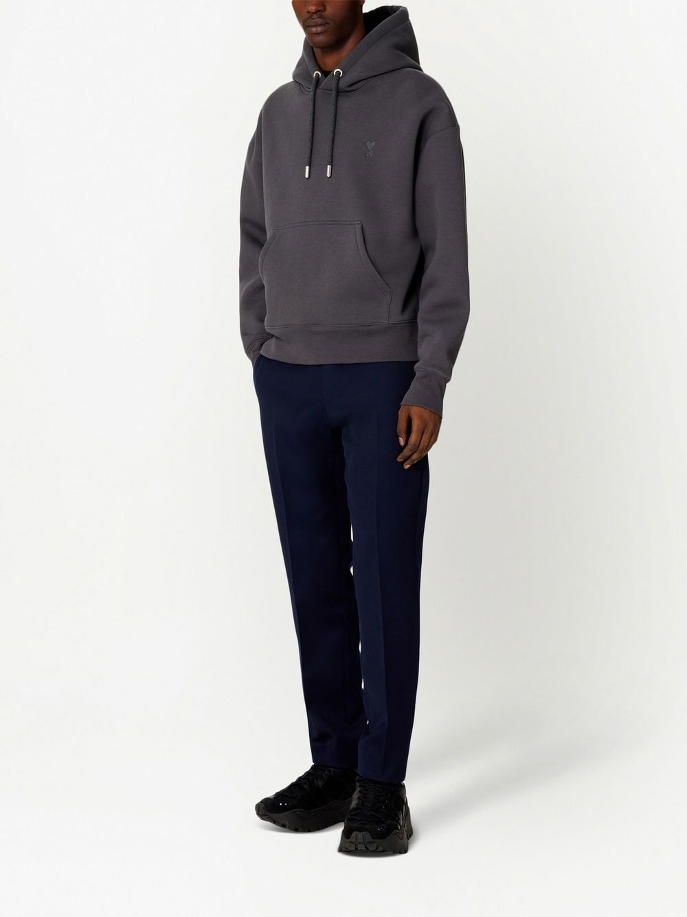 AMI - pantalon court à taille élastiquée