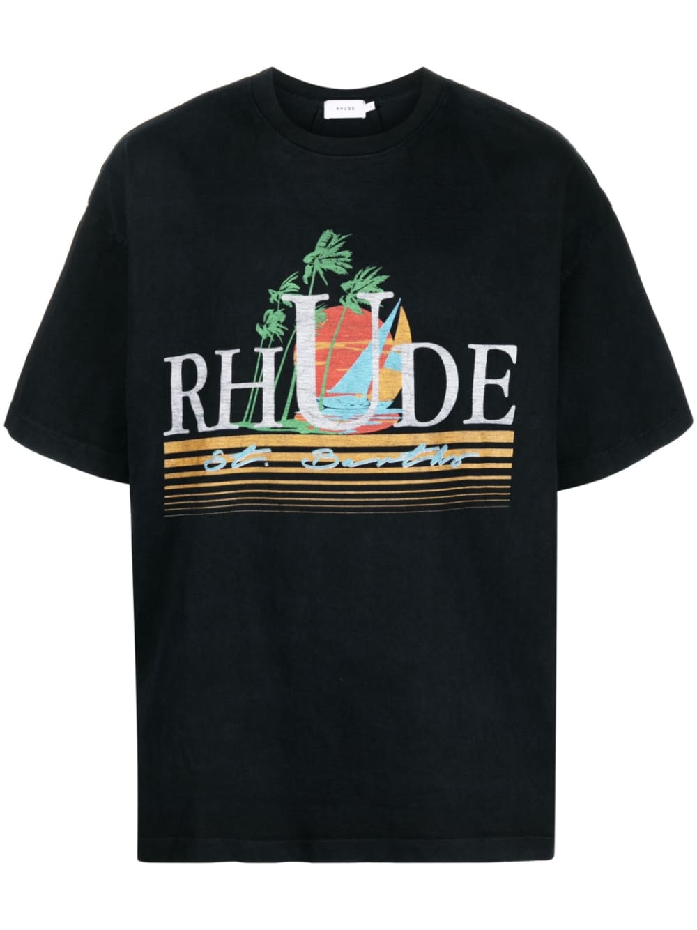 RHUDE - T-shirt en coton tropics