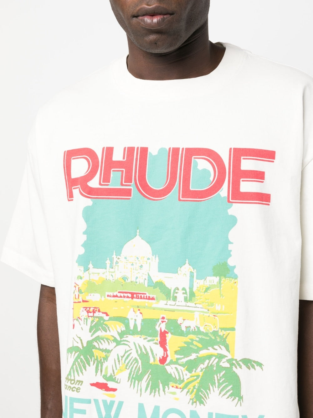 RHUDE - T-shirt en coton windowsil