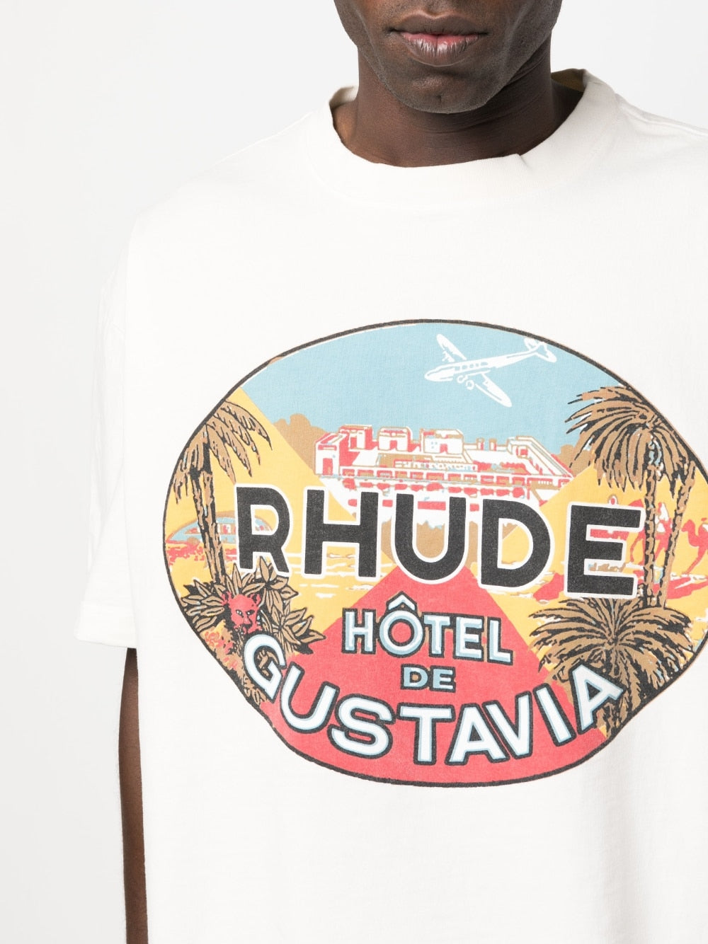 RHUDE - T-shirt en coton à imprimé graphique